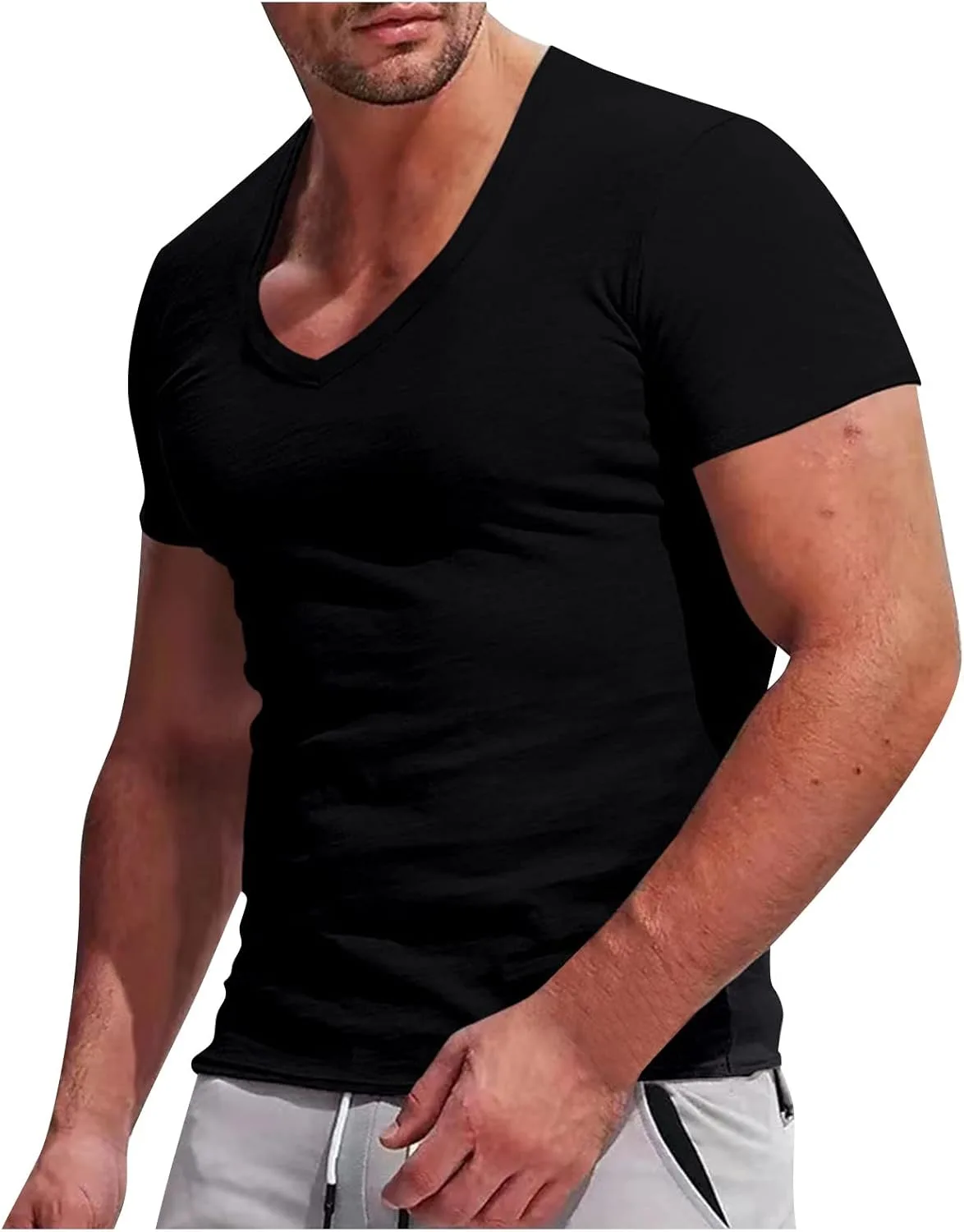 Футболка мужская Wenkomg1 V-образный вырез, летняя, Slim, M-4XL
Футболка мужская Wenkomg1 V-образный вырез, летняя, Slim, M-4XL