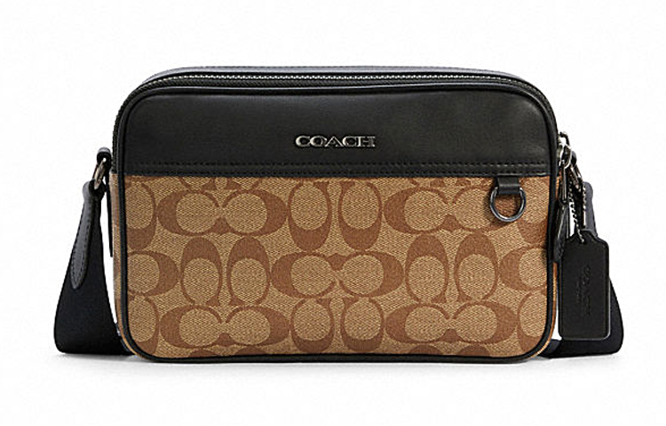 Сумка Graham из ПВХ с кожаными вставками, плечевая сумка, сумка через плечо среднего размера мужская цвета хаки черный COACH
Сумка Graham из ПВХ с кожаными вставками, плечевая сумка, сумка через плечо среднего размера мужская цвета хаки черный COACH