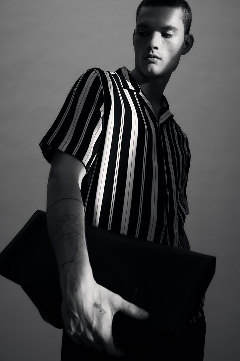 Курортная рубашка с узором H&M, черный
Курортная рубашка с узором H&M, черный