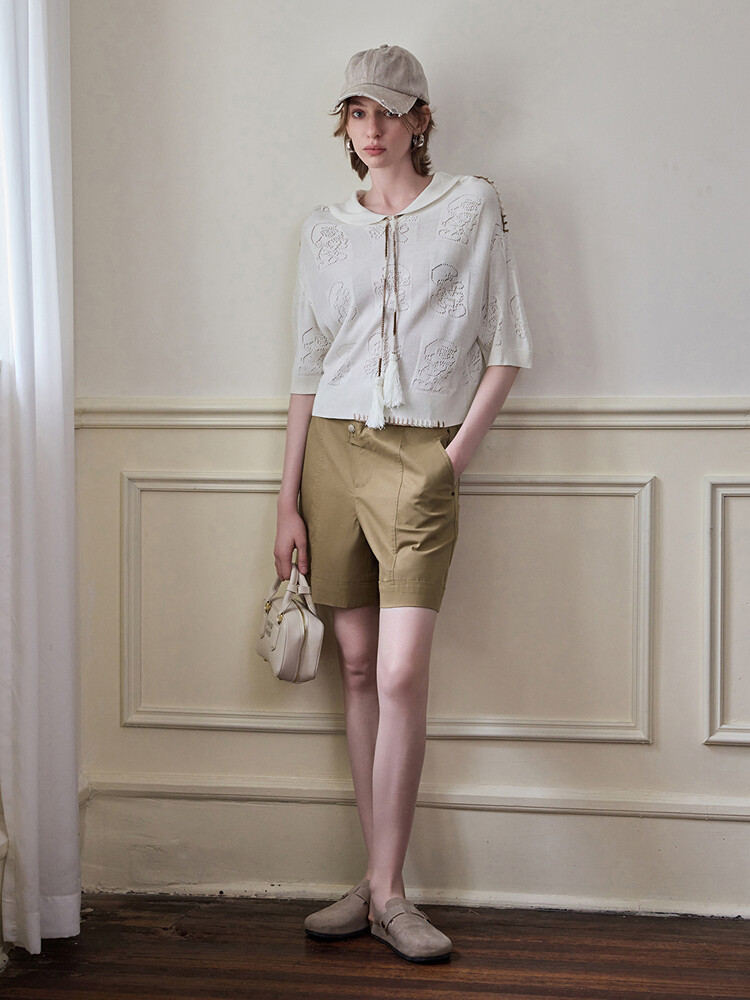 Шорты женские MSlan на пуговицах, коричневый
Шорты женские MSlan на пуговицах, коричневый