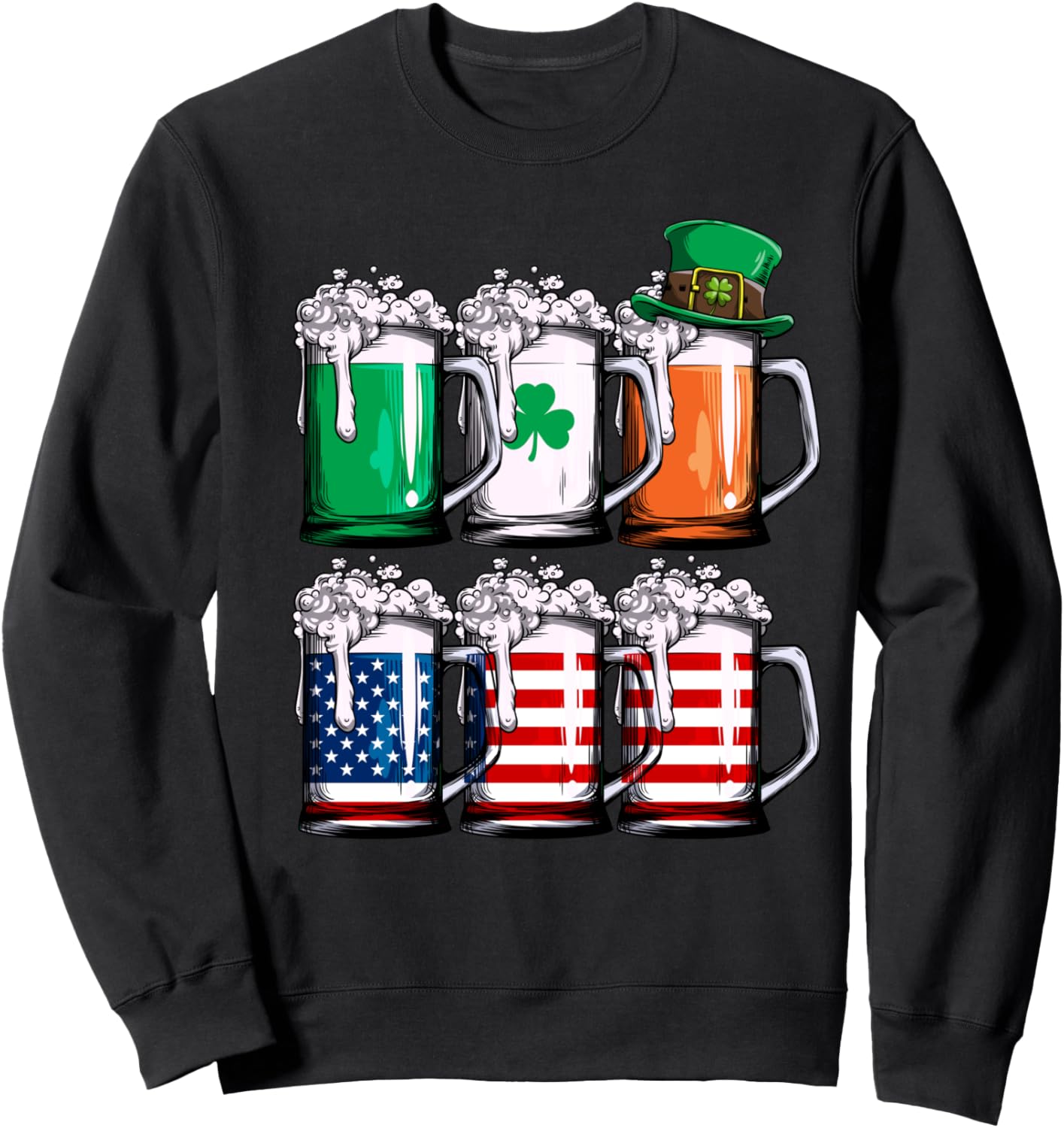 Мужская толстовка с изображением ирландско-американского флага и кружки для напитков ко Дню Святого Патрика St. Patrick'S Day Lucky Co, черный
Мужская толстовка с изображением ирландско-американского флага и кружки для напитков ко Дню Святого Патрика St. Patrick'S Day Lucky Co, черный