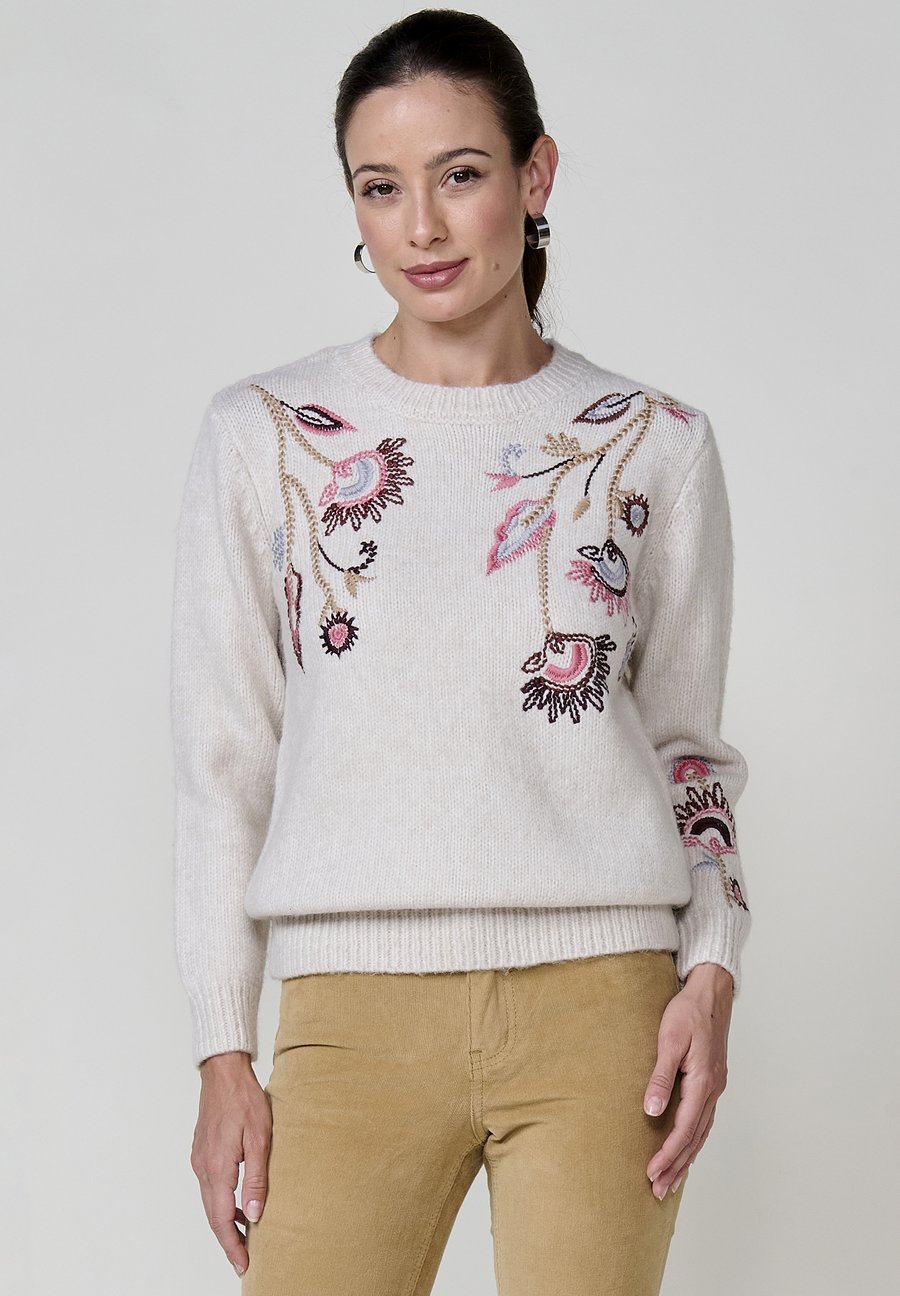 Джемпер Koroshi EMBROIDERED FLORAL , Crudo Off White/Off-White
Джемпер Koroshi EMBROIDERED FLORAL , Crudo Off White/Off-White