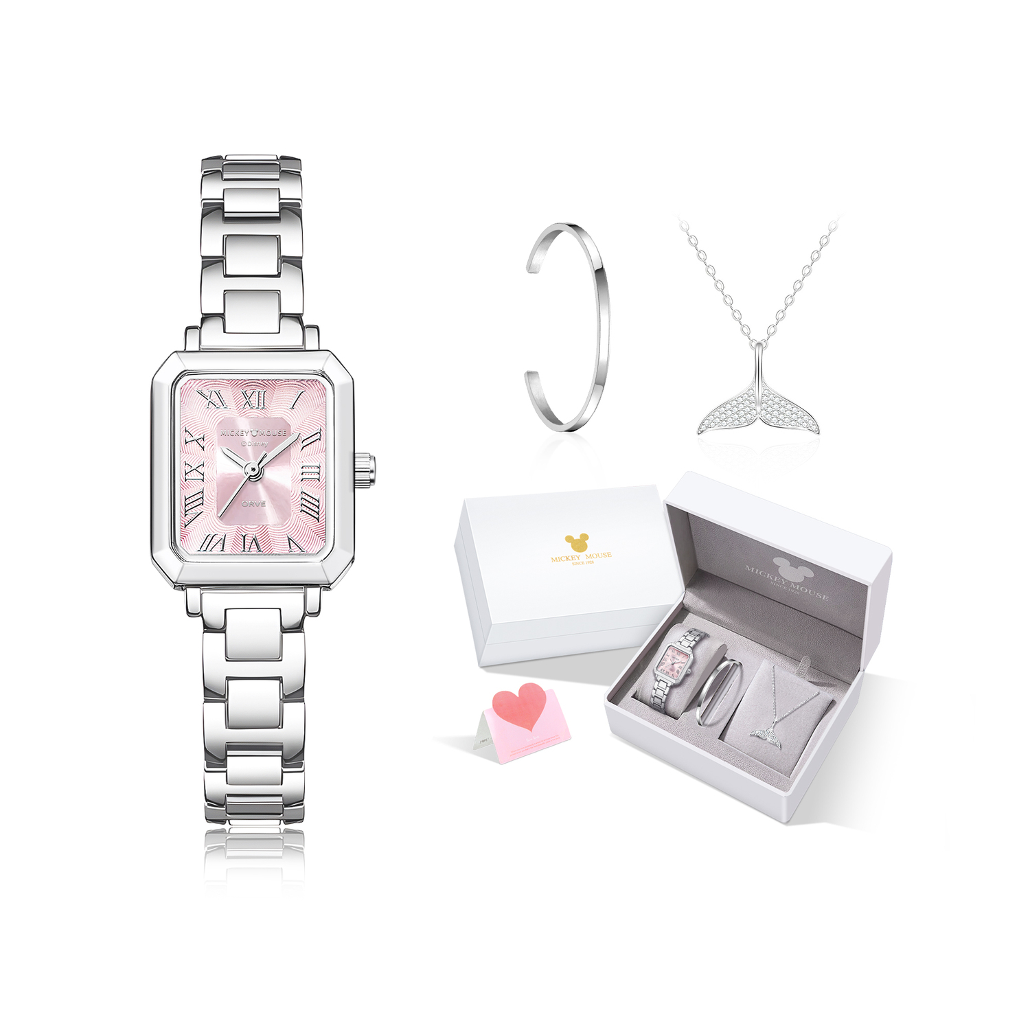 Disney Микки Кварцевые часы с ремешком из сплава для женщин Розовый циферблат
Disney Микки Кварцевые часы с ремешком из сплава для женщин Розовый циферблат