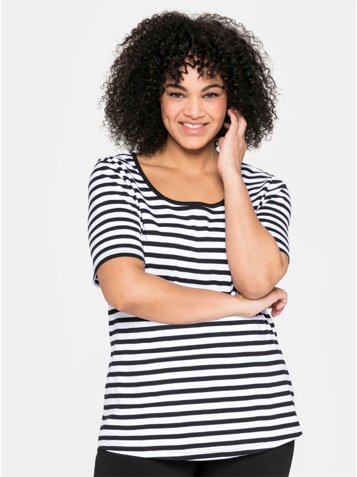 Футболка sheego, черно-белый, Черный, Футболка sheego, черно-белый
Футболка sheego, черно-белый, Черный, Футболка sheego, черно-белый