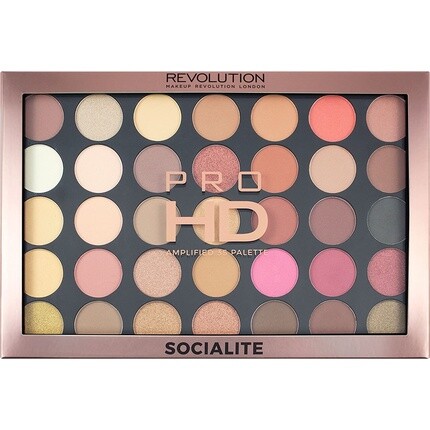 Палитра теней для век Pro Hd Amplified 35 Socialite Eyeshadow Palette, Makeup Revolution
Палитра теней для век Pro Hd Amplified 35 Socialite Eyeshadow Palette, Makeup Revolution