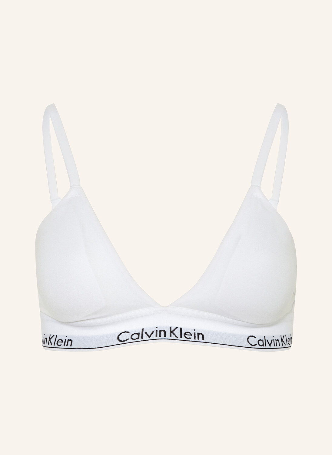 Бюстгальтер с треугольными чашками modern cotton Calvin Klein, белый 
Бюстгальтер с треугольными чашками modern cotton Calvin Klein, белый