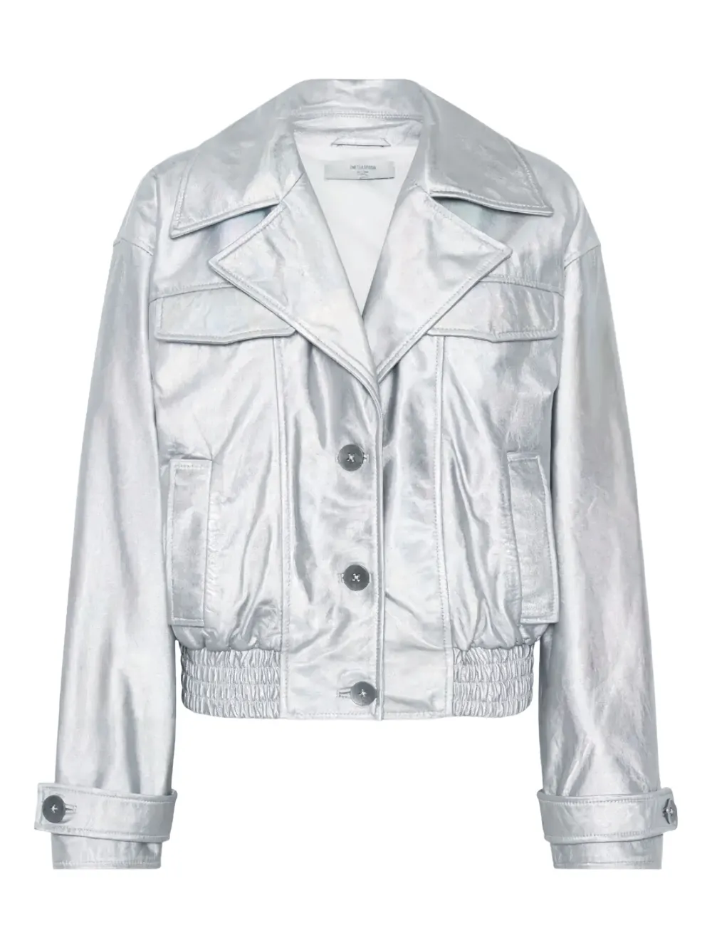 Кожаная куртка на пуговицах One Teaspoon, серебристый
Кожаная куртка на пуговицах One Teaspoon, серебристый