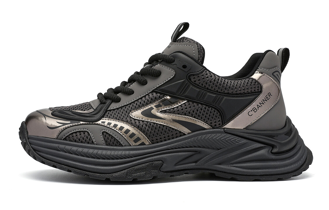 Кроссовки C°BANNER Chunky Sneakers Men Low-top Silver Gray, серый 
Кроссовки C°BANNER Chunky Sneakers Men Low-top Silver Gray, серый