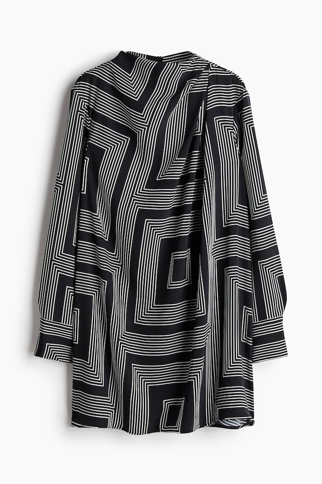 Платье из драпированного твила H&M, черный
Платье из драпированного твила H&M, черный