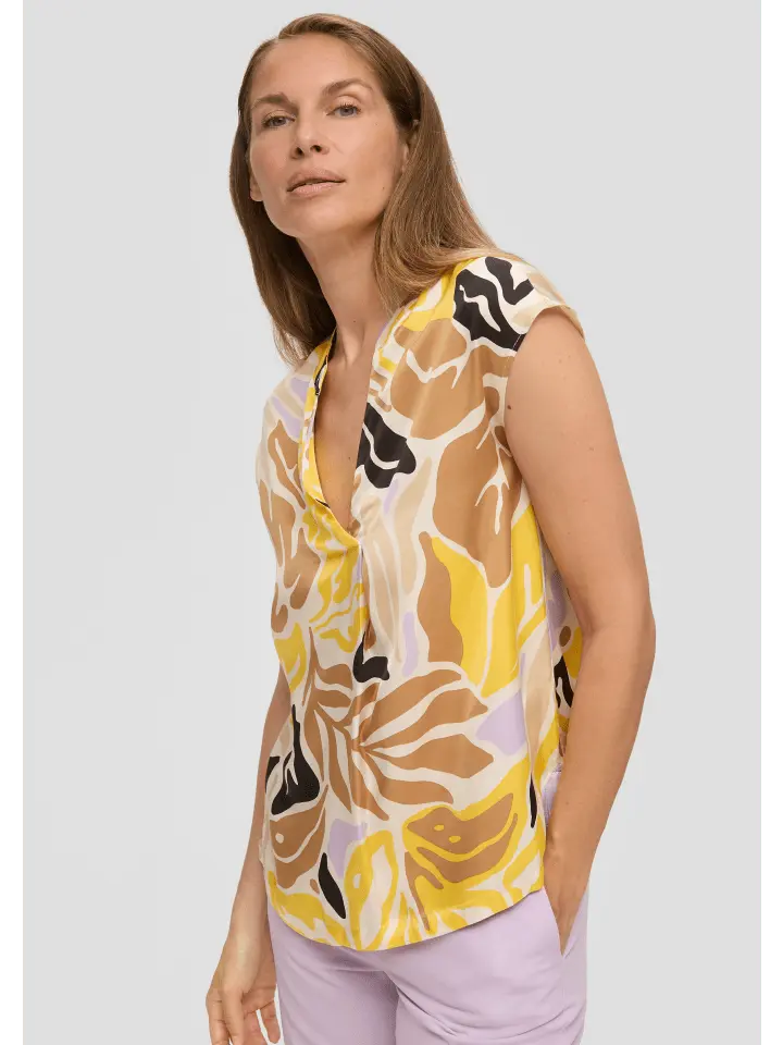 Блуза sOliver BLACK LABEL kurzarm, цвет creme-mehrfarbig
Блуза sOliver BLACK LABEL kurzarm, цвет creme-mehrfarbig