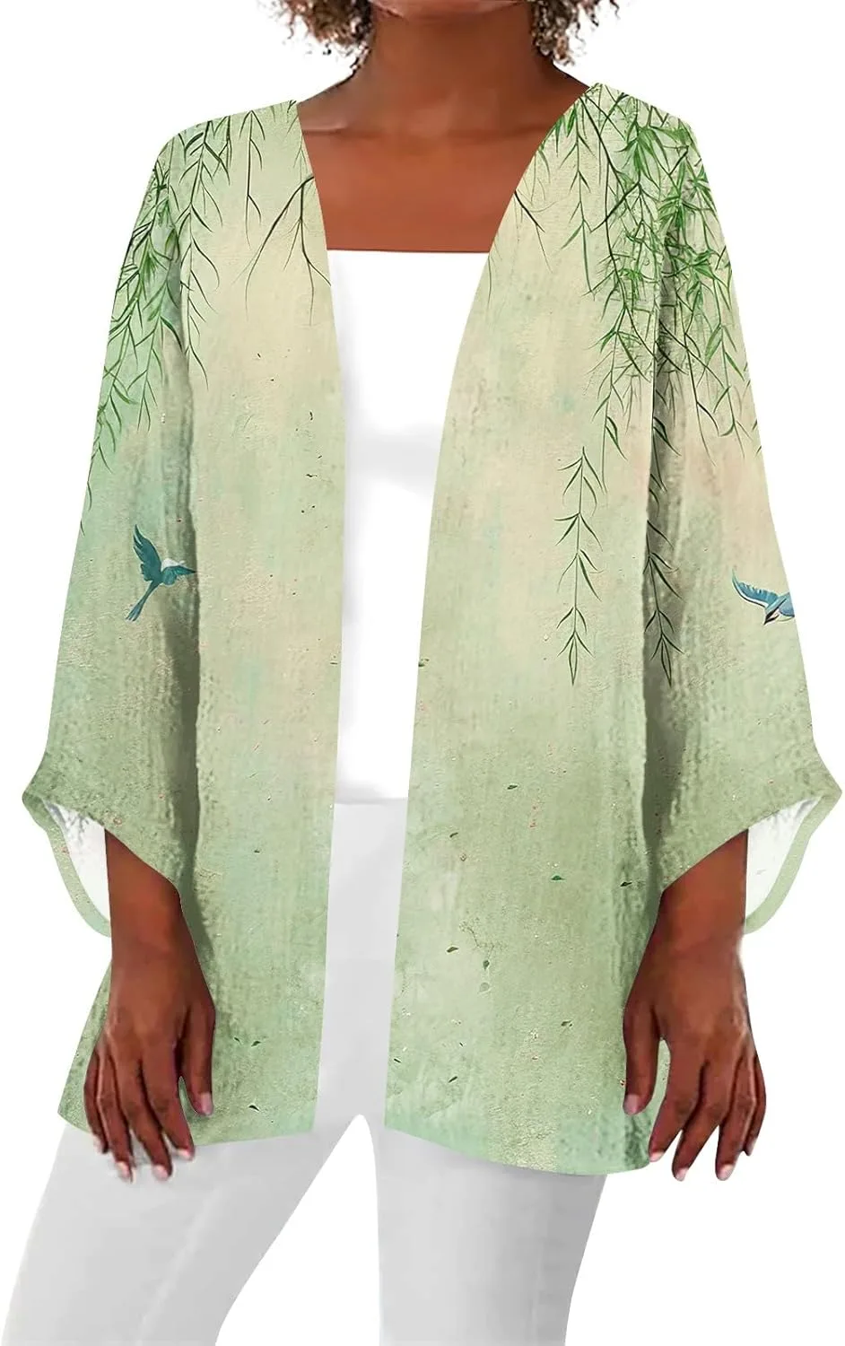 Женский летний кимоно-кардиган из хлопка и льна с цветочным принтом FlekmanArt
Женский летний кимоно-кардиган из хлопка и льна с цветочным принтом FlekmanArt