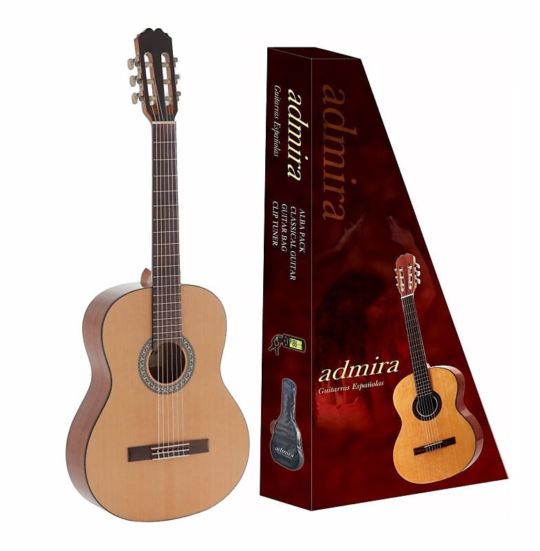 Акустическая гитара Admira Guitar Pack Alba 4/4 Classical Guitar with Tuner, Gig Bag & Color Box
Акустическая гитара Admira Guitar Pack Alba 4/4 Classical Guitar with Tuner, Gig Bag & Color Box