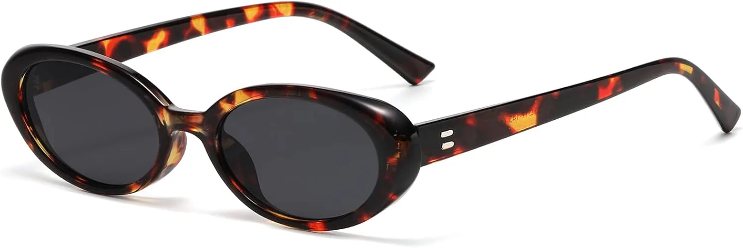 Ретро овальные солнцезащитные очки для женщин и мужчин, модные маленькие овальные солнцезащитные очки в винтажном стиле 90-х Breaksun, Brown Tortoise/Grey
Ретро овальные солнцезащитные очки для женщин и мужчин, модные маленькие овальные солнцезащитные очки в винтажном стиле 90-х Breaksun, Brown Tortoise/Grey