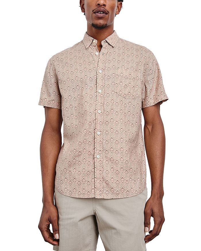 Карсон, рубашка из льна с коротким рукавом, классический крой Rails, коричневый/бежевый
Карсон, рубашка из льна с коротким рукавом, классический крой Rails, коричневый/бежевый