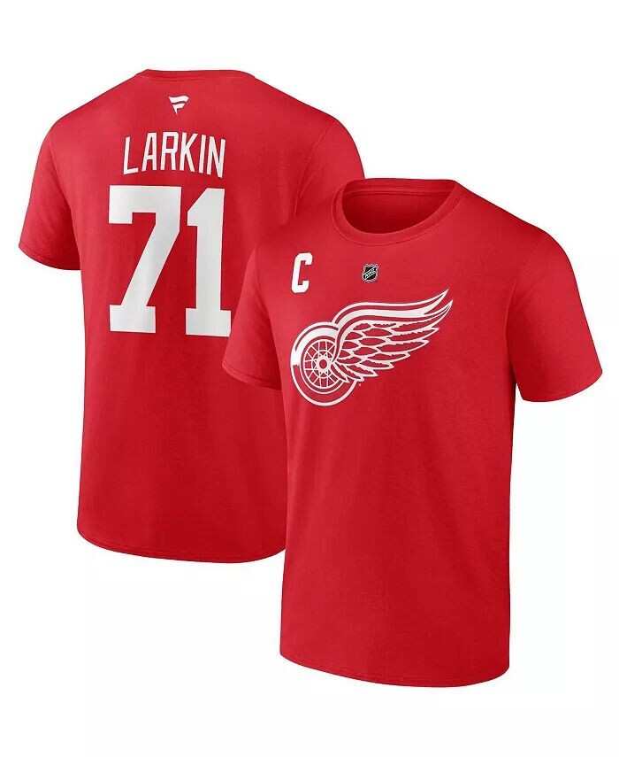 Мужская красная футболка Dylan Larkin с именем и номером капитана Detroit Red Wings Fanatics, красный
Мужская красная футболка Dylan Larkin с именем и номером капитана Detroit Red Wings Fanatics, красный