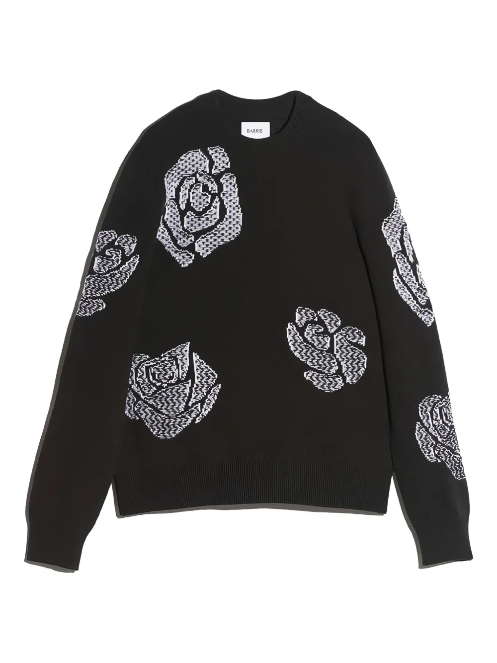 Джемпер с круглым вырезом и узором «розы» Barrie, черный
Джемпер с круглым вырезом и узором «розы» Barrie, черный