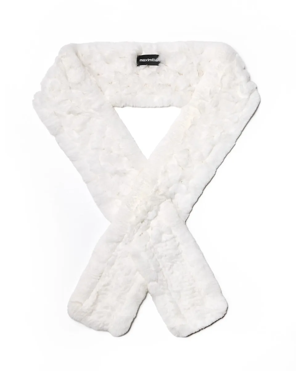 Белый шарф из меха рекса Maximilian, белый
Белый шарф из меха рекса Maximilian, белый