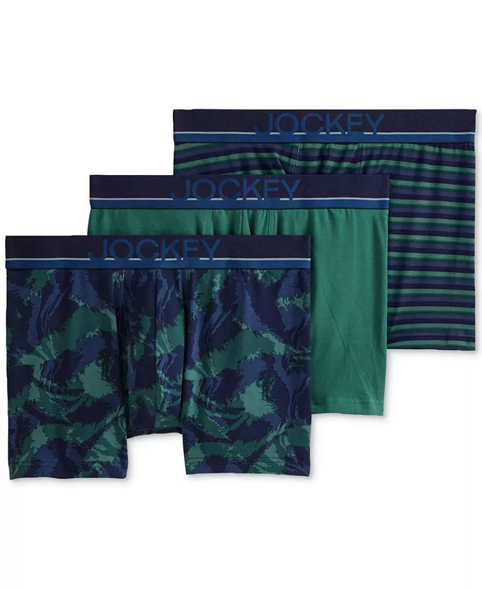 Мужские трусы 3 шт True Style с логотипом Jockey, зеленый
Мужские трусы 3 шт True Style с логотипом Jockey, зеленый