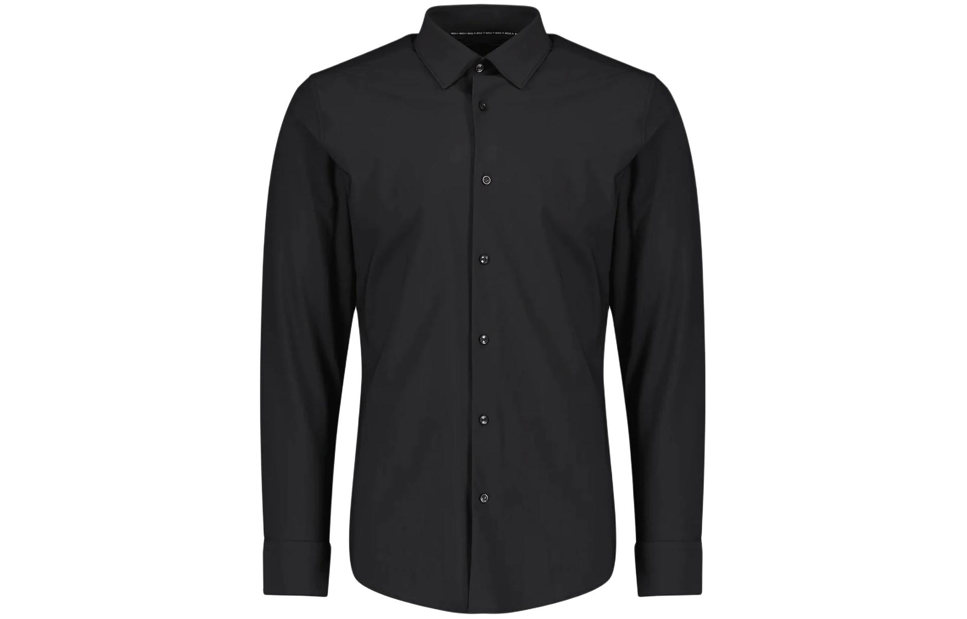 Boss Slim Fit джерси рубашка HUGO BOSS, черный
Boss Slim Fit джерси рубашка HUGO BOSS, черный