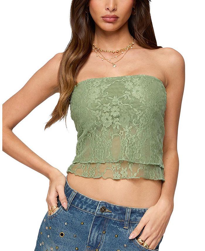 Лири Трубчатый Топ с Многослойным Кружевом Edikted, зеленый
Лири Трубчатый Топ с Многослойным Кружевом Edikted, зеленый