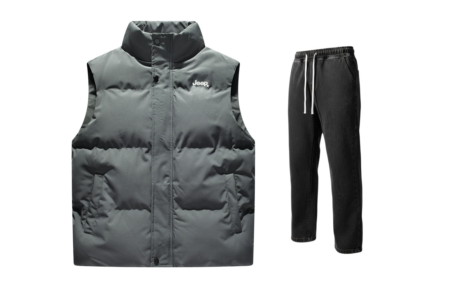 Повседневная спортивная одежда унисекс стойка утепленная и флисовая подкладка Jeep, серый+черный серый fleece-lined jeans
Повседневная спортивная одежда унисекс стойка утепленная и флисовая подкладка Jeep, серый+черный серый fleece-lined jeans