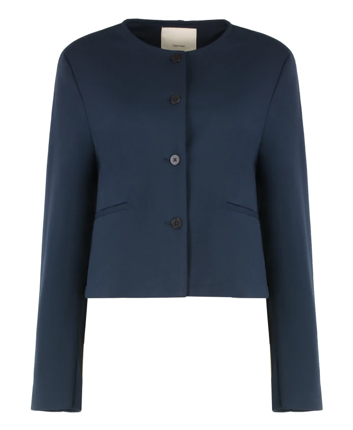 Блейзер из технологичной ткани Calvin Klein, синий
Блейзер из технологичной ткани Calvin Klein, синий