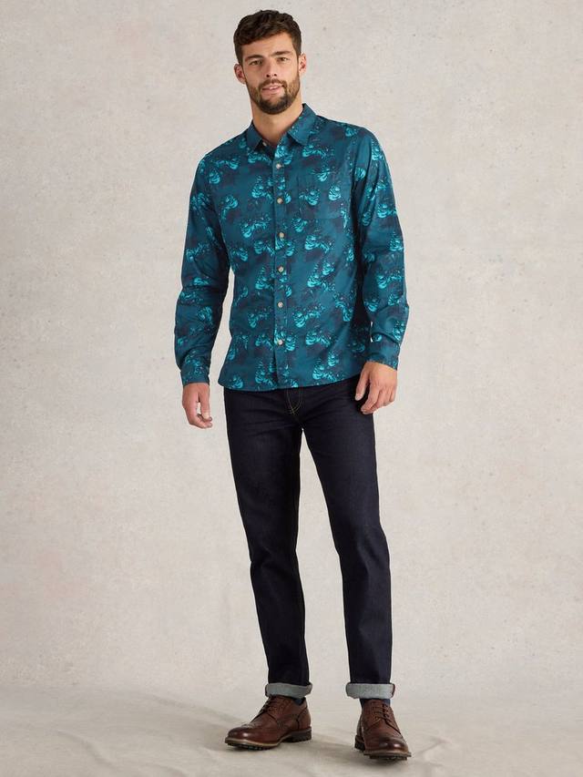 Хлопковая рубашка обычного кроя с цветочным принтом White Stuff, Blue/Multi
Хлопковая рубашка обычного кроя с цветочным принтом White Stuff, Blue/Multi