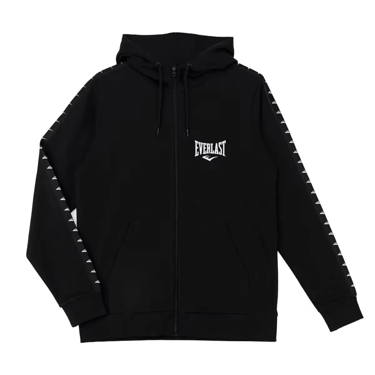Мужская толстовка Everlast Tape Slim Fit с капюшоном, черный/белый 
Мужская толстовка Everlast Tape Slim Fit с капюшоном, черный/белый