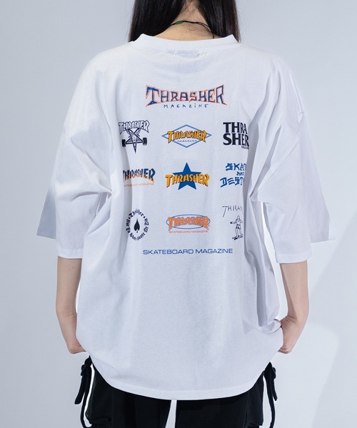 Футболка с логотипом, разнообразный узор, крупный силуэт THRASHER, разноцветная
Футболка с логотипом, разнообразный узор, крупный силуэт THRASHER, разноцветная