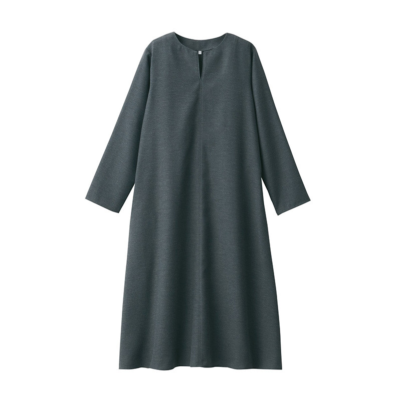 Платье флисовое Muji с V-образным вырезом и длинными рукавами, темно-синий
Платье флисовое Muji с V-образным вырезом и длинными рукавами, темно-синий