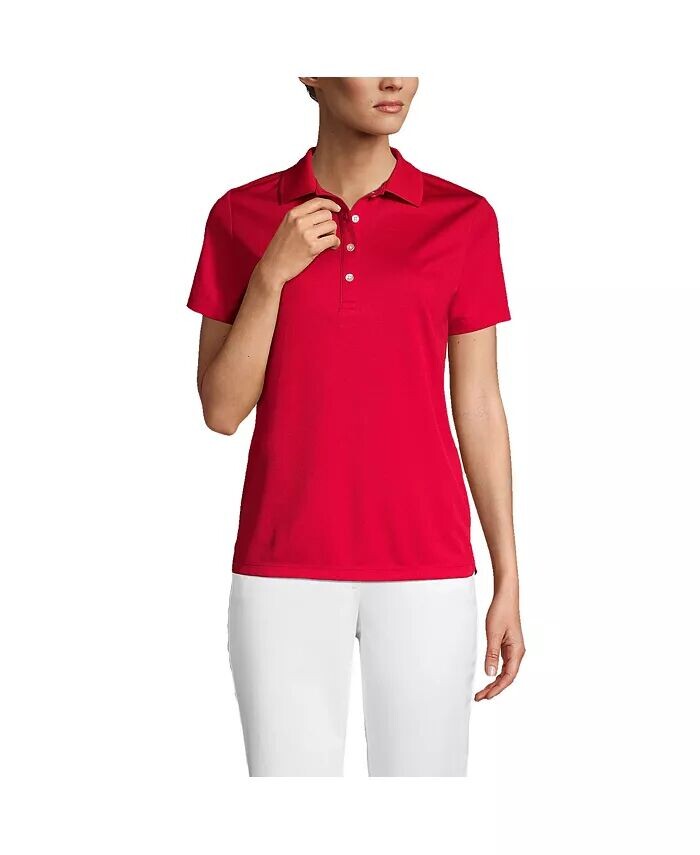 Женская однотонная активная рубашка-поло с короткими рукавами Lands' End, красный
Женская однотонная активная рубашка-поло с короткими рукавами Lands' End, красный