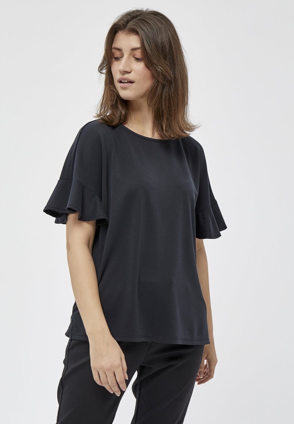 Блузка PEPPERCORN с коротким рукавом, черный 
Блузка PEPPERCORN с коротким рукавом, черный