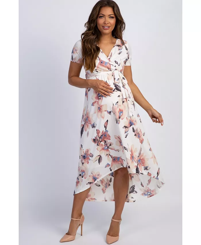 Беременное платье-расклешенное миди цвета слоновой кости с цветочным принтом в технике акварели Pinkblush
Беременное платье-расклешенное миди цвета слоновой кости с цветочным принтом в технике акварели Pinkblush