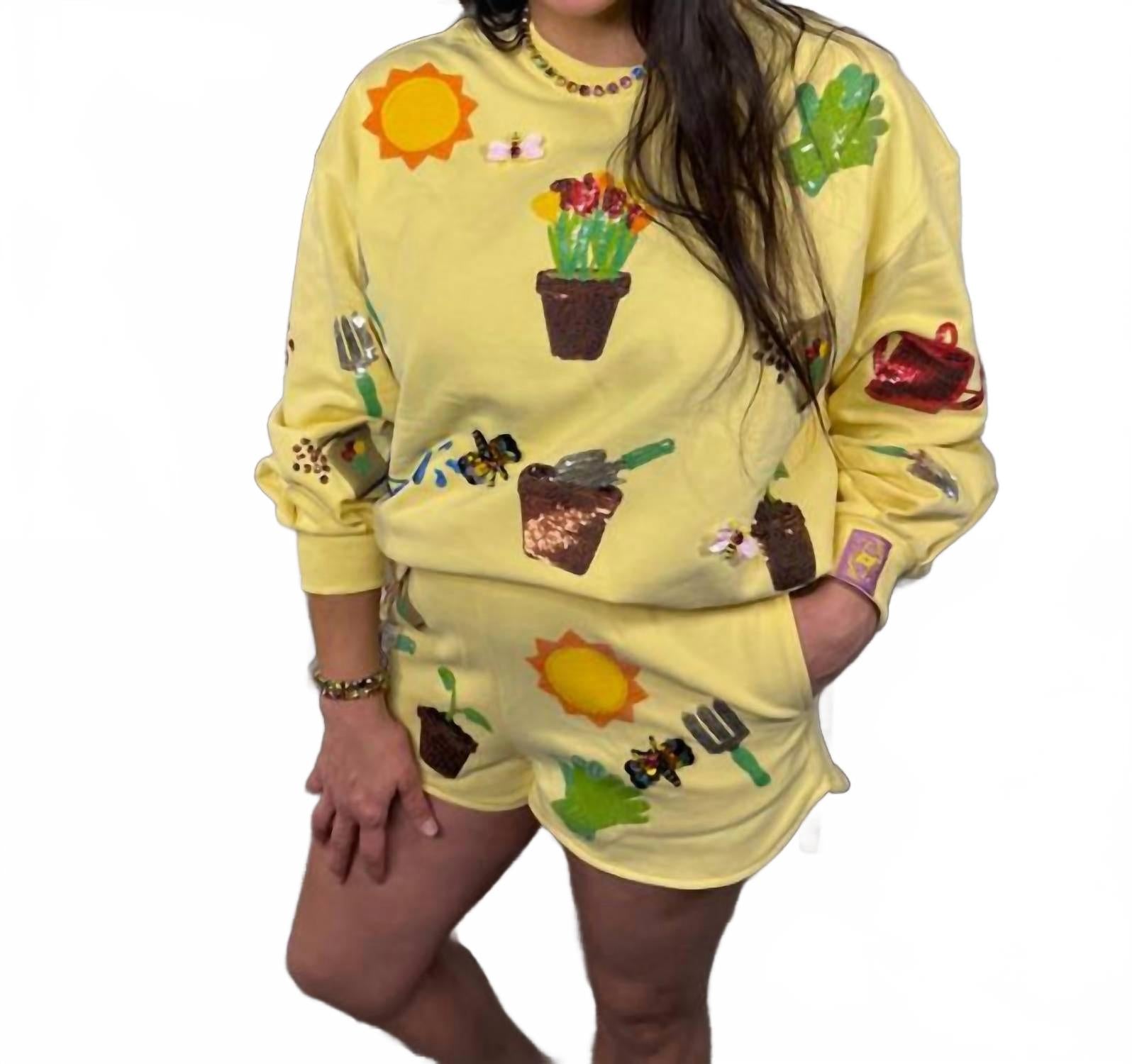 Желтые шорты с принтом в горшках QUEEN OF SPARKLES
Желтые шорты с принтом в горшках QUEEN OF SPARKLES