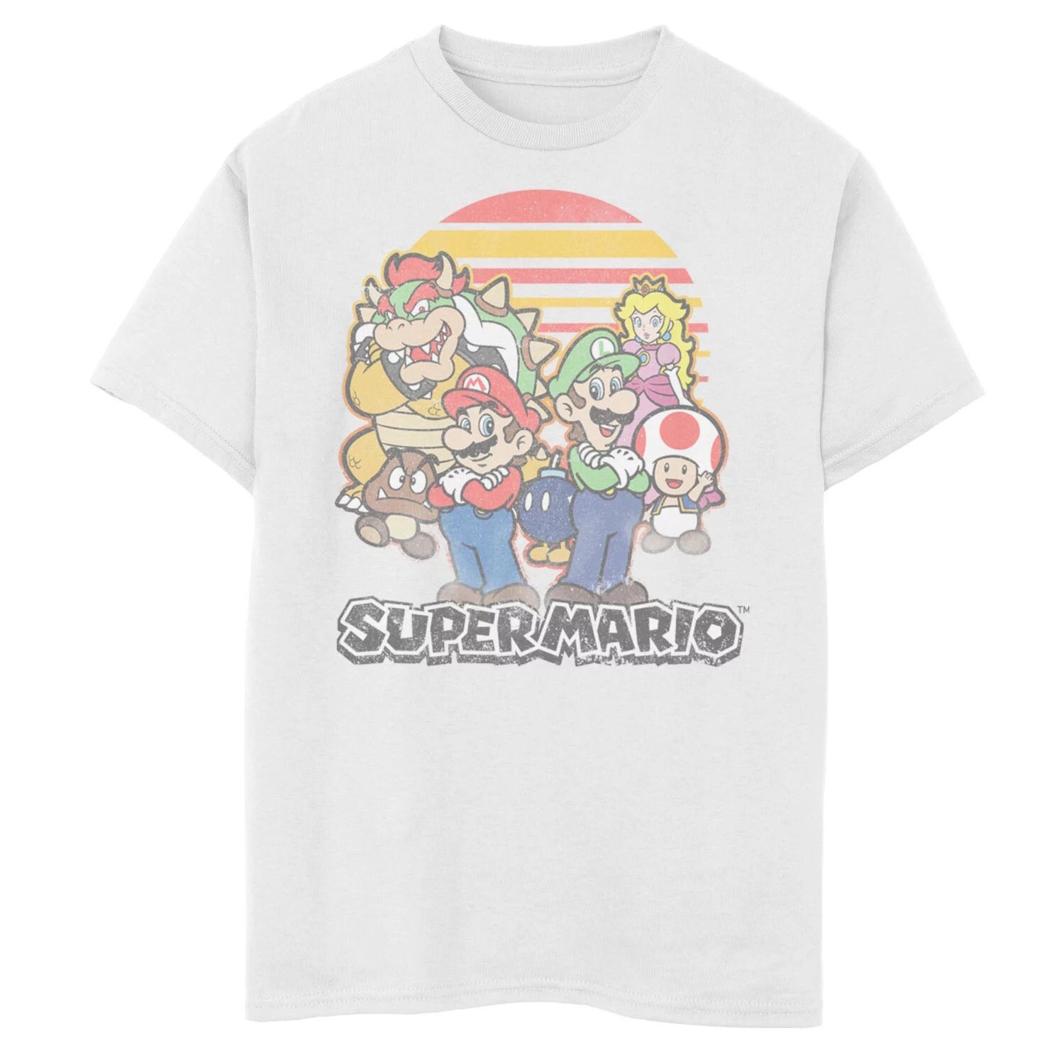 Футболка с графическим рисунком Super Mario Retro Sunset Group для мальчиков 8–20 лет Licensed Character
Футболка с графическим рисунком Super Mario Retro Sunset Group для мальчиков 8–20 лет Licensed Character