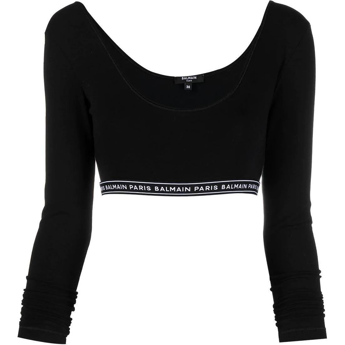 Кроп-топ женский черный BALMAIN
Кроп-топ женский черный BALMAIN