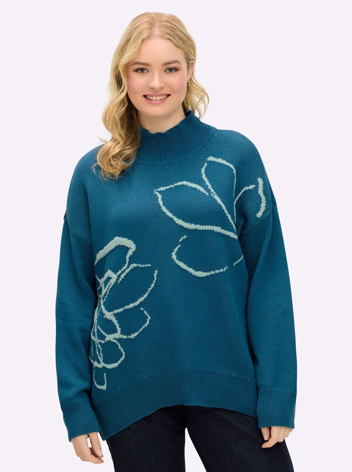 SHEEGO Свитер в голубом цвете Cyan Blue
SHEEGO Свитер в голубом цвете Cyan Blue