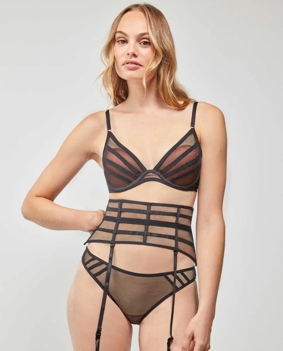 Полупрозрачный пояс для чулок Gisela, черный
Полупрозрачный пояс для чулок Gisela, черный