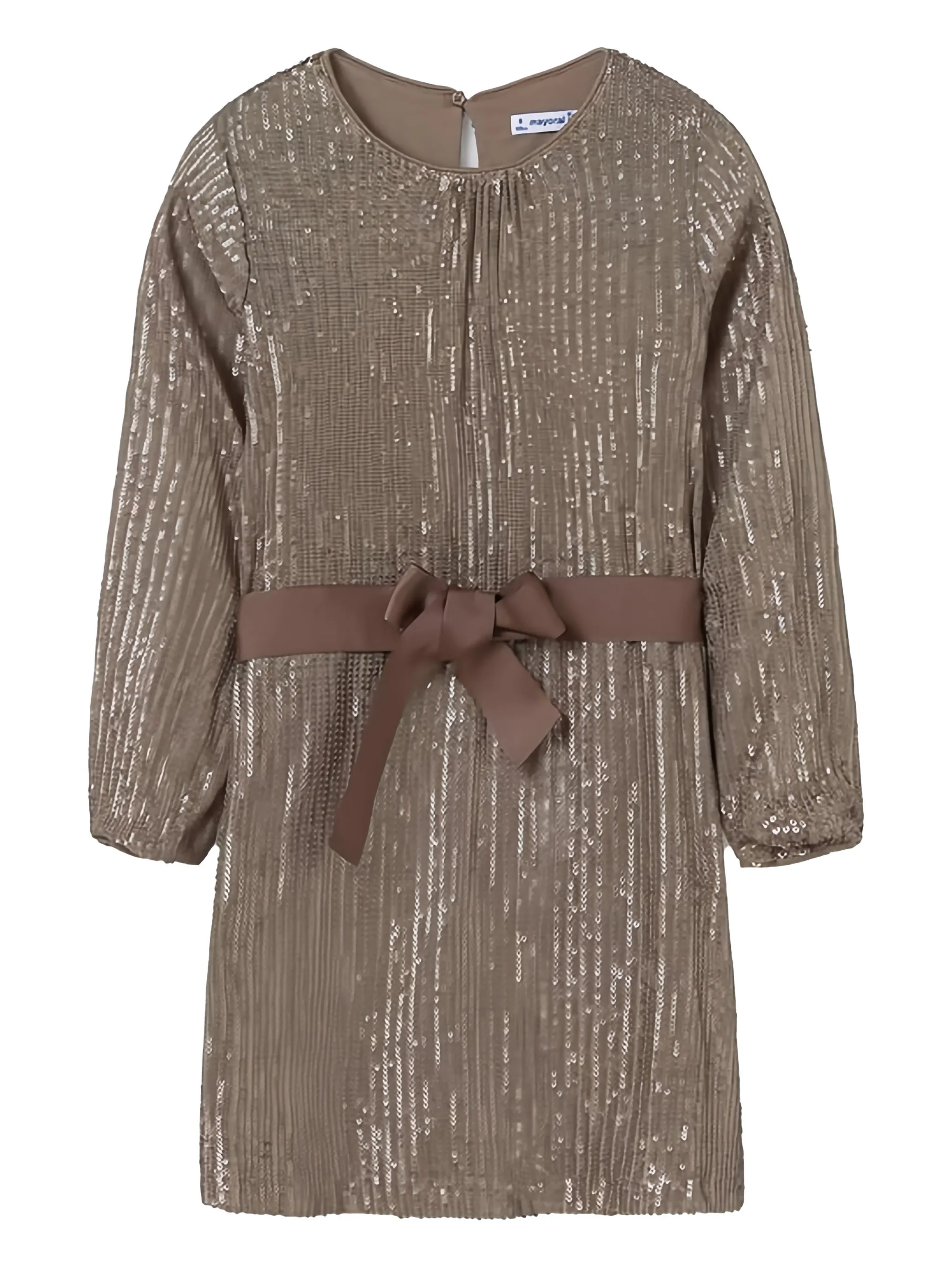 Платье, украшенное блестками Mayoral, коричневый
Платье, украшенное блестками Mayoral, коричневый