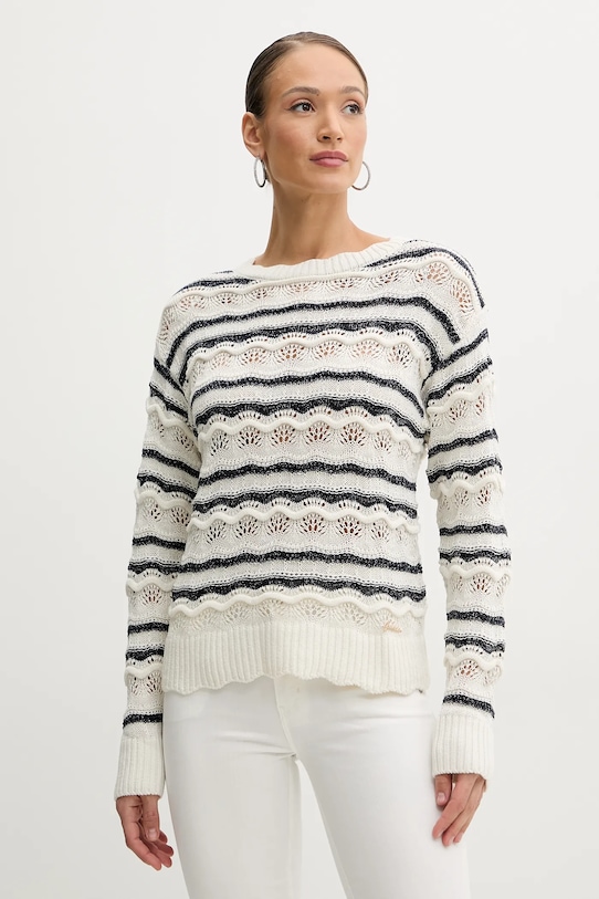 Свитер с добавлением льна VALERIE Guess, бежевый 
Свитер с добавлением льна VALERIE Guess, бежевый