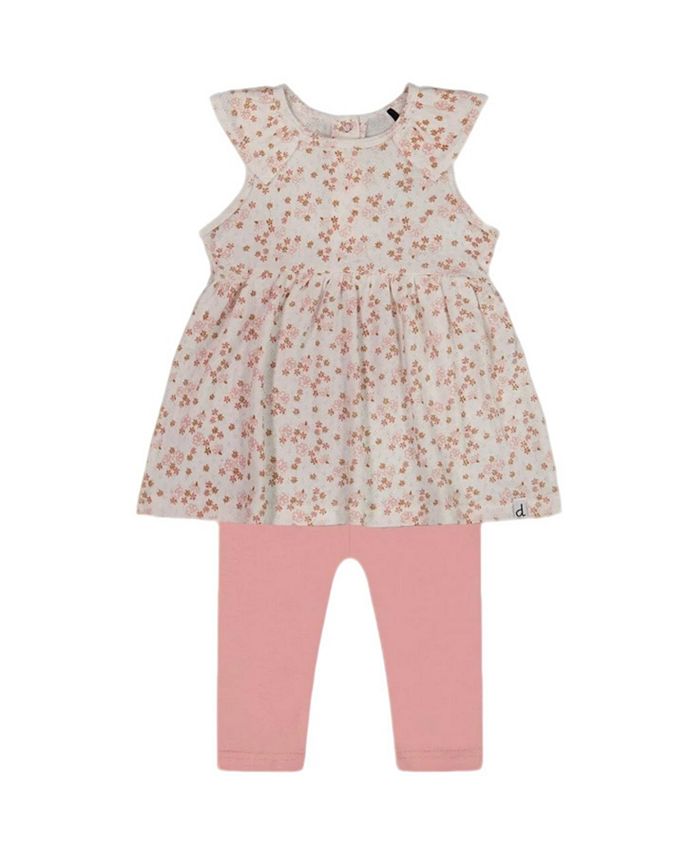 Детский комплект из органического хлопка: туника с принтом и леггинсы для девочек - Baby Deux par Deux, белый
Детский комплект из органического хлопка: туника с принтом и леггинсы для девочек - Baby Deux par Deux, белый