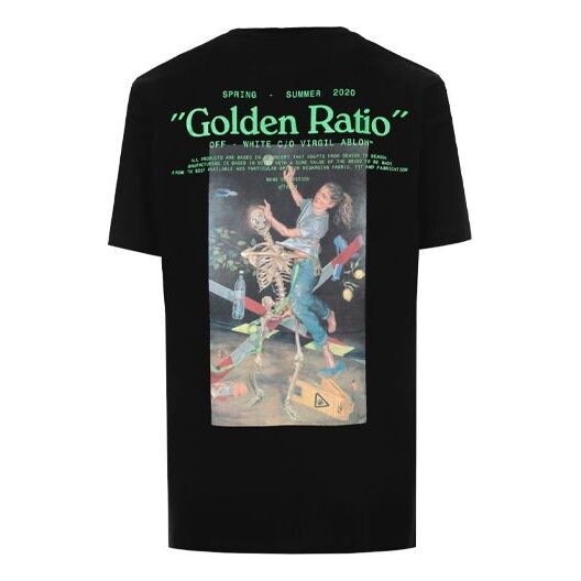 Футболка skeleton character printing short sleeve ordinary version black Off-White, черный 
Футболка skeleton character printing short sleeve ordinary version black Off-White, черный