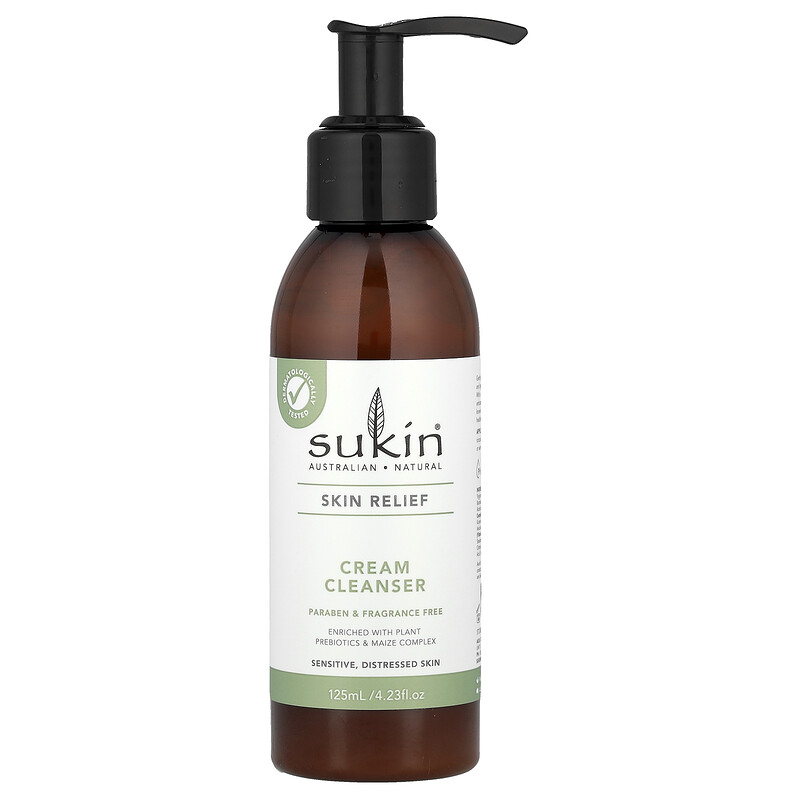 Sukin, Skin Relief, очищающий крем, для чувствительной, раздраженной кожи, без отдушек, 125 мл (4,23 жидк. Унции)
Sukin, Skin Relief, очищающий крем, для чувствительной, раздраженной кожи, без отдушек, 125 мл (4,23 жидк. Унции)