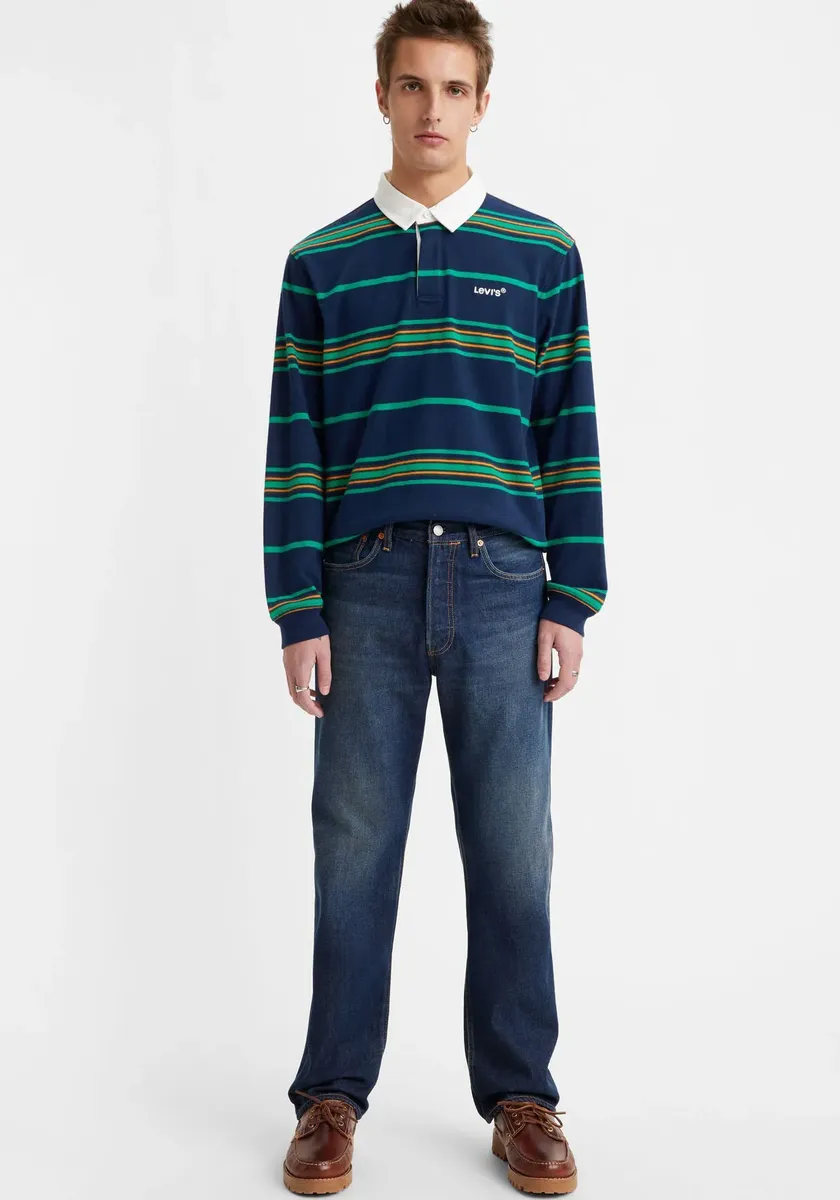 Прямые джинсы Levi's "501 LEVI'S ORIGINAL", с фирменной этикеткой, синий
Прямые джинсы Levi's "501 LEVI'S ORIGINAL", с фирменной этикеткой, синий