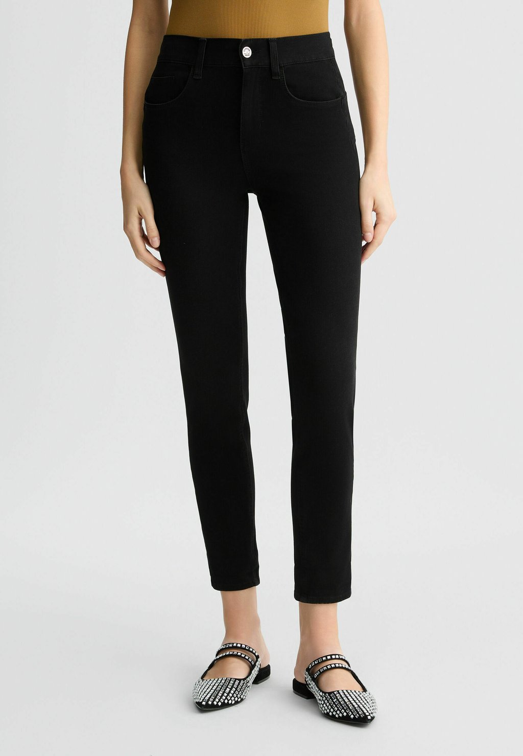 Джинсы скинни CROPPED LIU JO, черный 
Джинсы скинни CROPPED LIU JO, черный