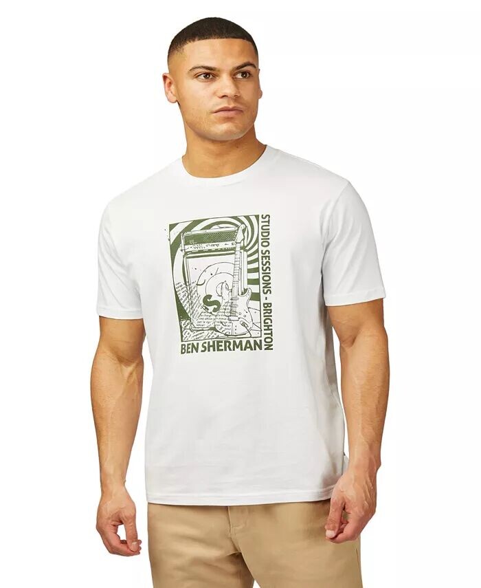 Мужская футболка с надписью «Rehearsal Room» Ben Sherman, белый
Мужская футболка с надписью «Rehearsal Room» Ben Sherman, белый