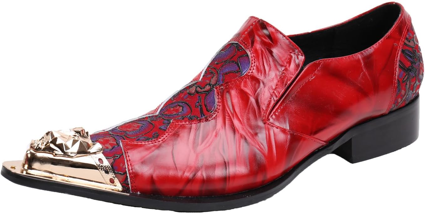 Мужские туфли Santimon Loafers с острым носком, вестерн-вышивкой и кожей, красный
Мужские туфли Santimon Loafers с острым носком, вестерн-вышивкой и кожей, красный