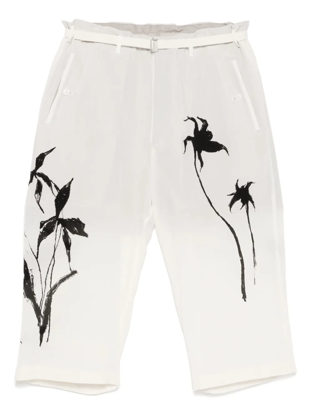 Брюки с графичным принтом Yohji Yamamoto, белый
Брюки с графичным принтом Yohji Yamamoto, белый