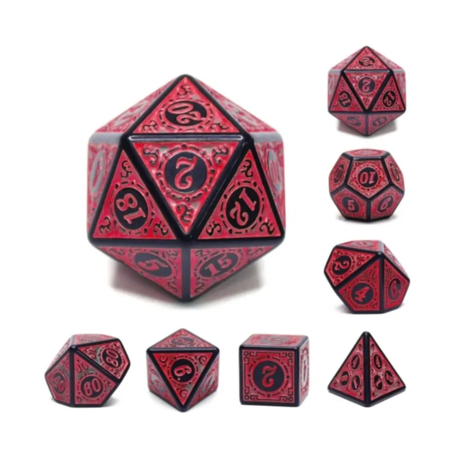Набор Poly — Волшебное пламя с красным (7), Dice Sets - Resin/Acrylic - Rainbow & Multi-Colored (Foam Brain Games)
Набор Poly — Волшебное пламя с красным (7), Dice Sets - Resin/Acrylic - Rainbow & Multi-Colored (Foam Brain Games)