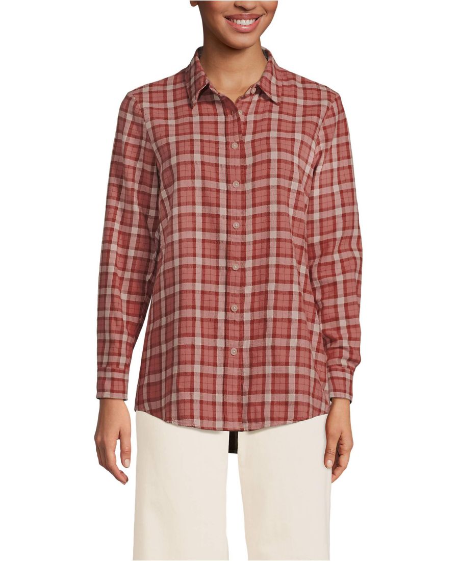Женская фланелевая рубашка в стиле "бойфренд" с длинными рукавами Lands' End, Sea coral small plaid
Женская фланелевая рубашка в стиле "бойфренд" с длинными рукавами Lands' End, Sea coral small plaid